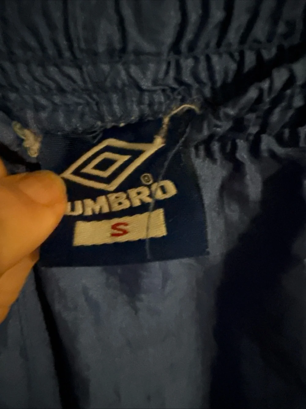 Umbro Men's Blue Athletic Shorts with Reflective Trim